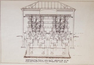Reproduction of Drawings Accompanying Proposal of Henry R. Worthington [drawings of his vertical triple expansion high duty pumping engine]