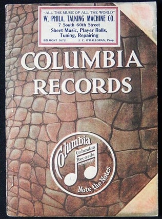 Item #003724 Complete Catalog of Columbia Double-Disc Records: Presenting All Selections Listed...