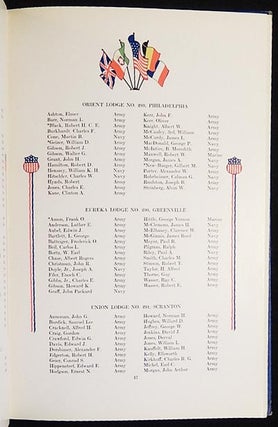 Honor Roll: Free and Accepted Masons of Pennsylvania -- World War 1914-1918