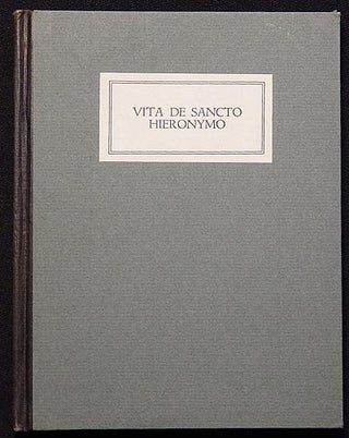 Item #003822 Vita de Sancto Hieronymo. da Ferrara Matteo