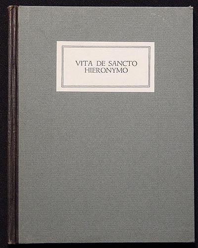 Item #003822 Vita de Sancto Hieronymo. da Ferrara Matteo.