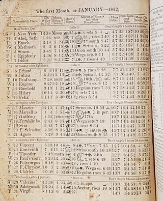 Washington Almanack, for 1832, being Bissextile, or Leap Year; containing 366 days, and the Fifty-sixth Year of American Independence