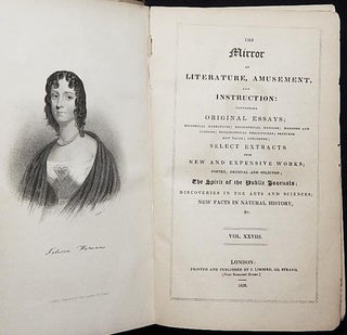 Item #003925 The Mirror of Literature, Amusement, and Instruction: Containing Original Essays;...