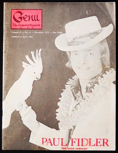 Item #003984 Genii: The Conjurors' Magazine Nov. 1973 vol. 37 no. 11. Michael S. Ewer.