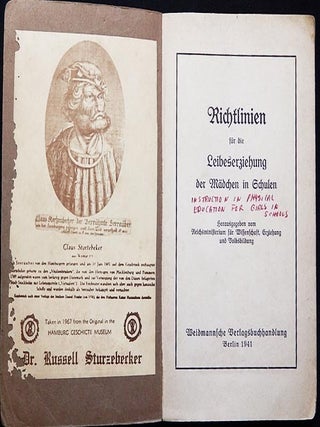 Richtlinien für die Leibeserziehung der Mädchen in Schulen; herausgegeben vom Reichsministerium für Wissenschaft, Erziehung und Volksbildung
