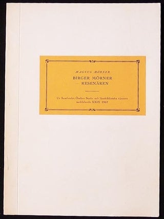 Item #004008 Birger Mörner Resenären. Magnus Mörner