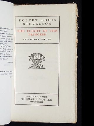 The Flight of the Princess and Other Pieces