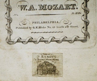 A Favorite Sonata for the Piano Forte, with an Accompt. for the Violin; composed by W.A. Mozart