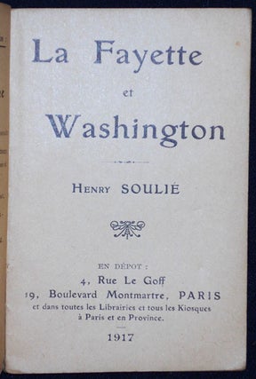 La Fayette et Washington [World War I propaganda]