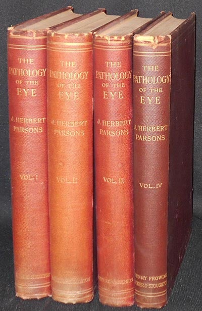 Item #004170 The Pathology of the Eye by J. Herbert Parsons. John Herbert Parsons.