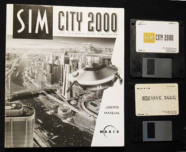 Item #004229 SimCity 2000 the Ultimate City Simulator: User Manual [with 2 discs]. Michael Bremer.