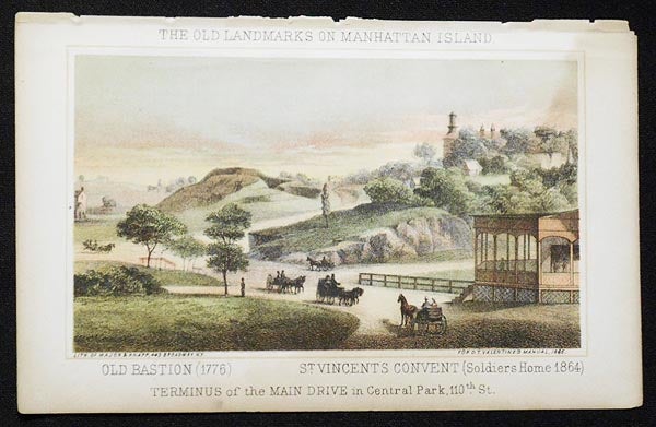 Item #004314 Terminus of the Main Drive in Central Park, 110th St. [chromolithograph from Valentine's Manual of the Corporation of the City of New York]