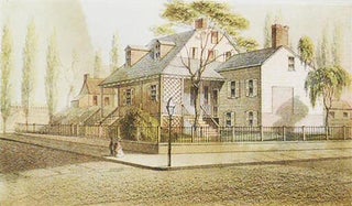 Old Dutch Farmhouse, cor. 7th Ave. & 50th St. [chromolithograph from Valentine's Manual of the Corporation of the City of New York]
