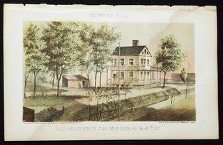 Item #004324 Old Residence, cor. Madison Av. & 40th St. [chromolithograph from Valentine's Manual...