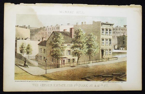 Item #004325 The Keyser Estate, cor. 4th (Park Av. & 40th St.) [chromolithograph from Valentine's Manual of the Corporation of the City of New York]