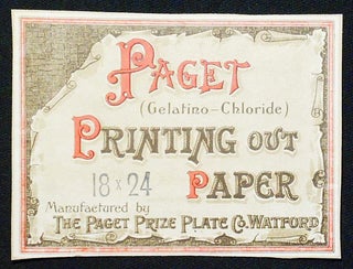 Item #004344 Paget (Gelatino-Chloride) Printing Out Paper label