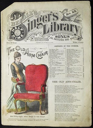 Item #004353 Beadle's Half-Dime Singer's Library No. 22: "The Old Arm Chair"