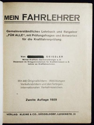 Mein Fahrlehrer: Gemeinverständliches Lehrbuch und Ratgeber "FÜR ALLE", mit Prüfungsfragen und Antworten für die Kraftfahrerprüfung
