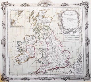 Item #004430 Les Isles Britanniques [map]. Louis Brion de La Tour