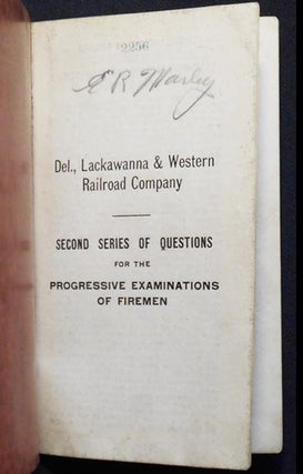 Second Series of Questions for the Progressive Examinations of Firemen