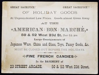 American Bon Marché trade card