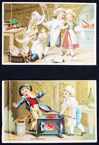 Item #004611 Franco American Food Co. trade cards (2)