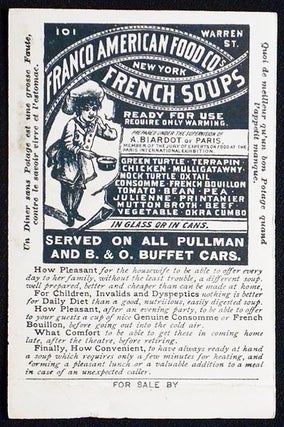 Franco American Food Co. trade cards (2)