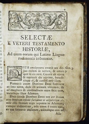 Reflexîones Christianas sobre las Historias Escogidas del Antiguo Testamento, que se reimprimieron en México el año pasado de M. DCC. LXXX. para uso de los estudiantes del muy ilustre Colegio de S. Francisco de Salesde los PP. del Oratorio de S. Felipe Nere en la Villa de S. Miguel el Grande, Obispado de Michoacan; Dalas al Publico, el Rector del Mismo Colegio, y las Dedica a la Noble Juventud
