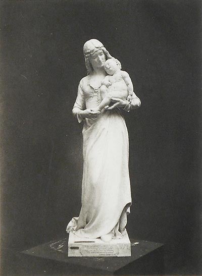 Item #004787 Clotilde de Surville: From the Original Marble in the Institute des Beaux Arts [1 print from The Masterpieces of French Art]. Jean Gautherin.