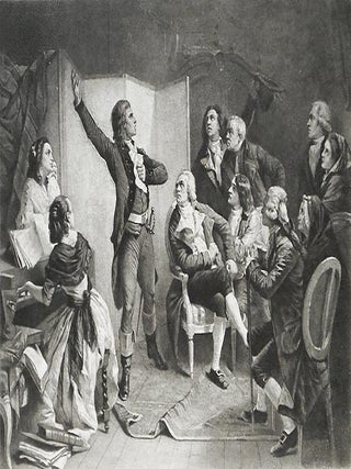Item #004794 Rouget de L'Isle Singing the Marseillais for the First Time; by J.A.A. Pils [1 print...