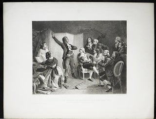 Rouget de L'Isle Singing the Marseillais for the First Time; by J.A.A. Pils [1 print from The Masterpieces of French Art]