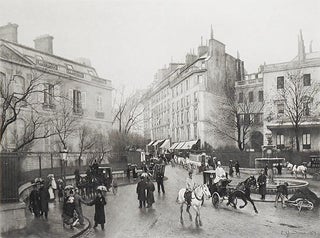 Item #004805 La Place Saint Georges, Paris; by Edmond Georges Grandjean [1 print by Gravure...