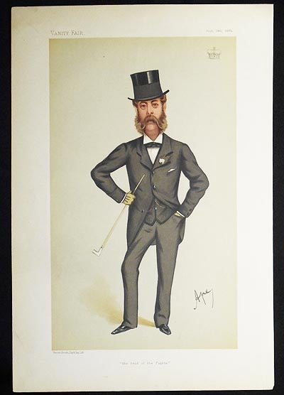 Item #004929 "The Head of the Pagets": Henry Paget, Marquis of Anglesey (Statesmen, no. 339) -- Vanity Fair, Sept. 18, 1880. Carlo Pellegrini.