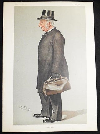 Item #004945 "The Head": J.J. Hornby (Men of the Day no. 800) -- Vanity Fair, Jan. 31, 1901....
