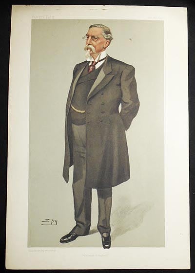 Item #004956 "Denmark in England": Frants Ernst de Bille (Men of the Day, no. 895) -- Vanity Fair, Oct. 8, 1903. Leslie Ward.