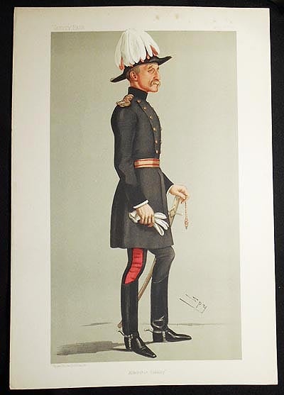 Item #004959 "Aldershot Cavalry": Major-General the Hon. Reginald Talbot (Men of the Day, no. 685) -- Vanity Fair, July 22, 1897. Leslie Ward.