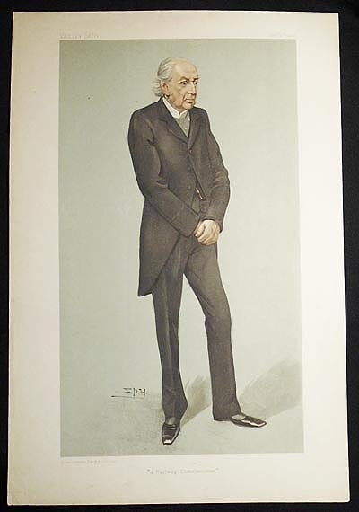 Item #004962 "A Railway Commissioner": Sir Frederick Peel (Men of the Day, no. 902) -- Vanity Fair, Dec. 17, 1903. Leslie Ward.