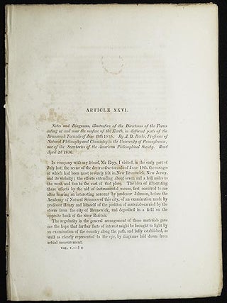 Item #005028 Notes and Diagrams, illustrative of the Directions of the Forces acting at and near...