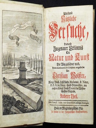 Item #005048 Allerhand Nützliche Versuche, dadurch zu genauer Erkäntnis der Natur und Kunst der...
