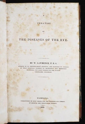 A Treatise on the Diseases of the Eye by W. Lawrence