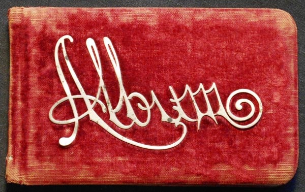 Item #005174 Autograph Book "Presented To Miss Ella J. Hartman, As a Christmas Present By Miss Ella J. Diefenderfer" [Catasauqua, Allentown, and Fullerton, Pa.]