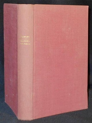 Item #005218 Manuel de Falla und die Musik in Spanien. Kurt Pahlen