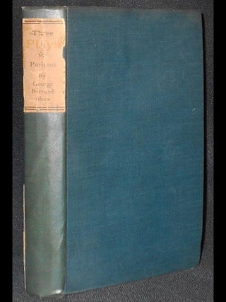 Three Plays for Puritans by Bernard Shaw: Being the Third Volume of His Collected Plays