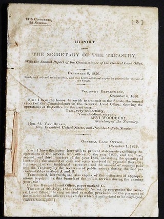 Item #005228 Report from the Secretary of the Treasury, With the Annual Report of the...