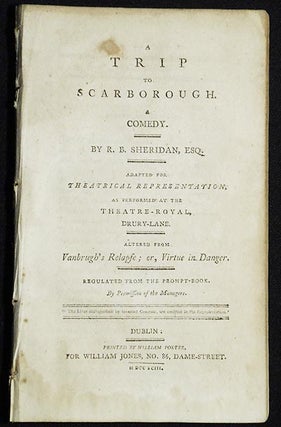 Item #005245 A Trip to Scarborough: A Comedy; By R.B. Sheridan, Esq.; Adapted for theatrical...
