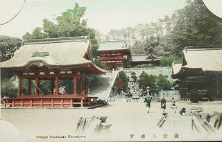 Japanese Postcard Album with Lacquered Cover and Hand-Colored Real Photo Postcards