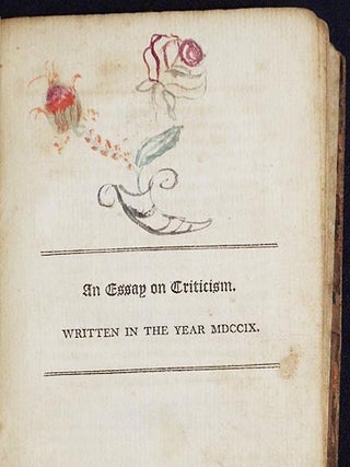 A Select Collection of Poems, viz. An Essay on Man; An Essay on Criticism; The Messiah; &c. &c. by Alexander Pope; To which are prefixed, An Account of the Life of the Author