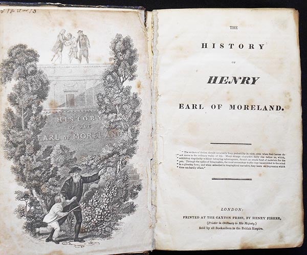 Item #005322 The History of Henry Earl of Moreland. Henry Brooke, John Wesley.