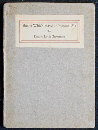 Item #005341 Books Which Have Influenced Me: A Paper Contributed to 'The British Weekly' May 13,...