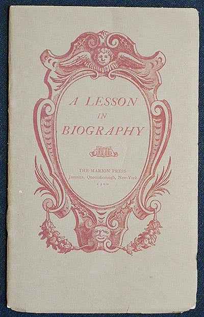 Item #005344 A Lesson in Biography. Alexander Chalmers, James Beresford.